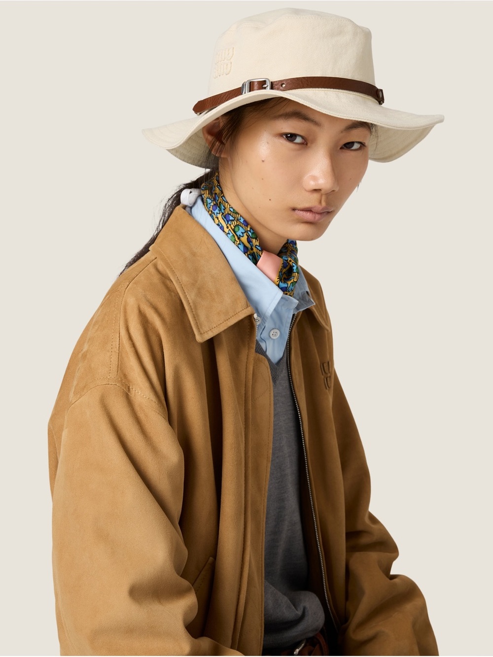 Miu Miu Drill Hat Authentic